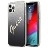 Guess Maska Guess Faceplate Glitter Gradient Script za iPhone 12 Pro Max (6.7) crna | ePonuda.com
