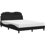  Krevet Viana s madracem crni 140 x 200 cm od umjetne kože | shoptok.hr
