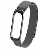 Onasi kovinski pašček za uro xiaomi mi band 5 in 6 - črn | Shoptok.si