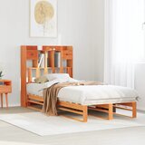 vidaXL Krevet s regalom za knjige bez madraca 90 x 200 cm od borovine Cijene