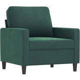  The Living Store Fotelj temno zelen 60 cm žamet - Enosed, (21495054) | Shoptok.si