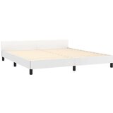  Posteljni okvir z vzglavjem bel 180x200 cm umetno usnje, (20905814) | Shoptok.si