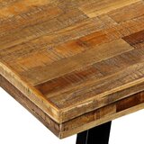 vidaXL Jedilna miza iz predelane tikovine in jekla 180x90x76 cm | Shoptok.si