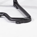 meychair Univerzalno naslonjalo za stojo, območje nastavitve višine 610 - 860 mm, črna PU-pena | Shoptok.si