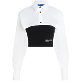 Karl Lagerfeld jeans Bluza črna / bela | Shoptok.si