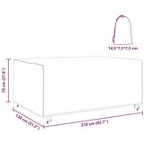 vidaXL Navlaka za vanjski namještaj Crna 210 x 130 x 70 cm 420D | shoptok.hr