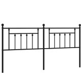  Metalno zamjensko uzglavlje crno 193 cm | shoptok.hr