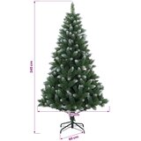  Umjetno božićno drvce 240 cm PVC i metal Zelena | shoptok.hr
