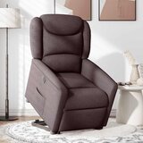 Maison Chic Električni naslanjač - Relax naslanjač s funkcijo vstajanja temno rjavo blago, (22062034) | Shoptok.si
