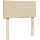  Okvir kreveta s oprugama i madrac krem 80x200 cm od tkanine | shoptok.hr