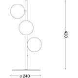 Ideal Lux - LED stona lampa PERLAGE 3xG9/3W/230V zlatna/bela | Eponuda.com