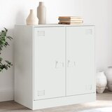 vidaXL Komoda bela 67x39x73 cm jeklo Cene