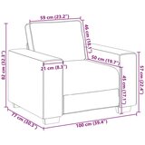  Naslanjač 60 cm iz platna, (22054542) | Shoptok.si