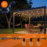  LED spolja&amp;scaron;nja dekorativna girlanda 36xE12/1W/230V 22,35 m IP65 crna Slike