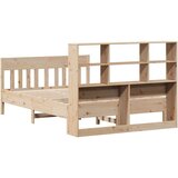 vidaXL Posteljni okvir brez vzmetnice 135x190 cm trdna borovina | Shoptok.si