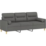  Trosjed s ukrasnim jastucima tamnosivi 180 cm od tkanine | shoptok.hr