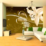  Tapeta - Lily in shades of green 250x175 Cijene