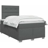  Boxspring krevet s madracem Tamnosiva 120 x 200 cm Tkanina | shoptok.hr