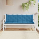  Jastuci za vrtnu klupu 2 kom plavi 180 x 50 x 7 cm od tkanine | Eponuda.com