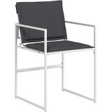  Vrtni set za objed 5 pcs Bijela i antracit 80 x 80 x 73 cm | shoptok.hr