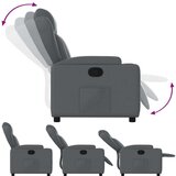  Naslonjač od umjetne kože sivi | shoptok.hr