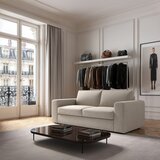 Rodier Bež žametna sedežna garnitura 218 cm Baga – | Shoptok.si