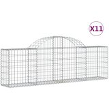  Lučne gabionske košare 11 kom 200x30x60/80 cm pocinčano željezo | shoptok.hr