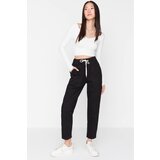 Trendyol Black Elastic Waist High Waist Mom Jeans | Shoptok.si
