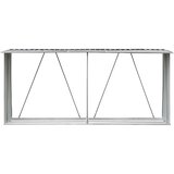  Vrtna ostava za drva od pocinčanog čelika 330x84x152 cm siva | Eponuda.com
