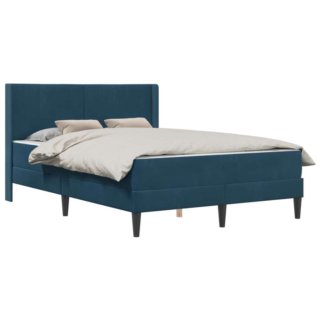  Okvir za krevet Plava 140 x 190 cm Baršun - Plava 140 x 190 cm | shoptok.hr