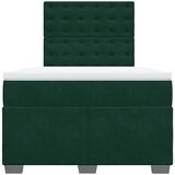  Krevet box spring s madracem tamnozeleni 120x190 cm baršunasti | shoptok.hr