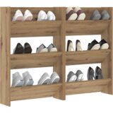 vidaXL ormarići za cipele na zidu 2 pcs hrast artisan 60 x 18 x 60 cm | shoptok.hr