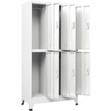  S ključem i 6 pretinaca čelični 90 x 45 x 180 cm sivi | shoptok.hr