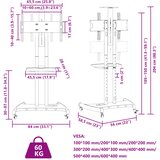  Pomični TV stalak za zaslon od 32-70 inča max. 600x400 mm 60 kg | shoptok.hr