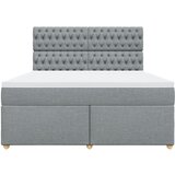  Krevet s oprugama i madracem svjetlosivi 180x200 cm od tkanine | shoptok.hr