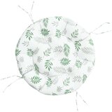  Okrogla blazina vzorec listja Ø 60 x 11 cm oxford tkanina, (21061213) | Shoptok.si