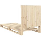  Okvir kreveta s uzglavljem 90 x 200 cm od masivne borovine | shoptok.hr