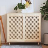  Vrata za ormarić rešetkasti dizajn 2 kom 59,5x99 cm borovina | shoptok.hr