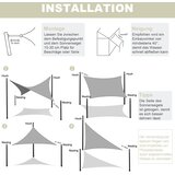 AXT SHADE vodoodbojna trikotna senčna ponjava - 3 × 3 × 3 m | Shoptok.si