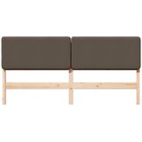  Tapecirani uzglavlje Smeđa i taupe 180 cm Čvrsto borovo drvo | shoptok.hr