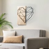 Wallxpert Sayvan-ı Huzur -1 - Natural, Black NaturalBlack Decorative Wooden Wall Accessory Cene