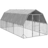  Kavez za kokoši s krovom 2,5x6x2,25 m pocinčani čelik | shoptok.hr