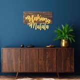 Wallity Zidna dekoracija Hakuna Matata Metal Decor, 38 x 58 cm, Smeđa Cijene