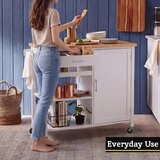 Premier Housewares Kolica za posluživanje na kotačima od masivnog kaučuka 48x105 cm Frankfurt – | shoptok.hr