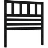  Uzglavlje za krevet crno 96 x 4 x 100 cm od masivne borovine | shoptok.hr