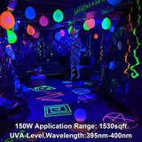 CREATESTAR 2x 150 W LED UV reflektor IP65 395–400 nm | Shoptok.si