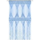  The Living Store Zavesa makrame modra 140x240 cm bombaž - Zavesa, (21448618) | Shoptok.si