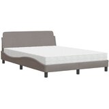  Krevet s madracem Dover smeđesivi 140x200 cm tkanina | shoptok.hr