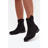S. BARSKI Women's Flat Heel Ankle Boots with Openwork Pattern S.Barski | ePonuda.com