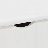  Gležnji kabinet Bela 100 x 39 x 65,5 cm Masivno borovo les, (5000232316) | Shoptok.si